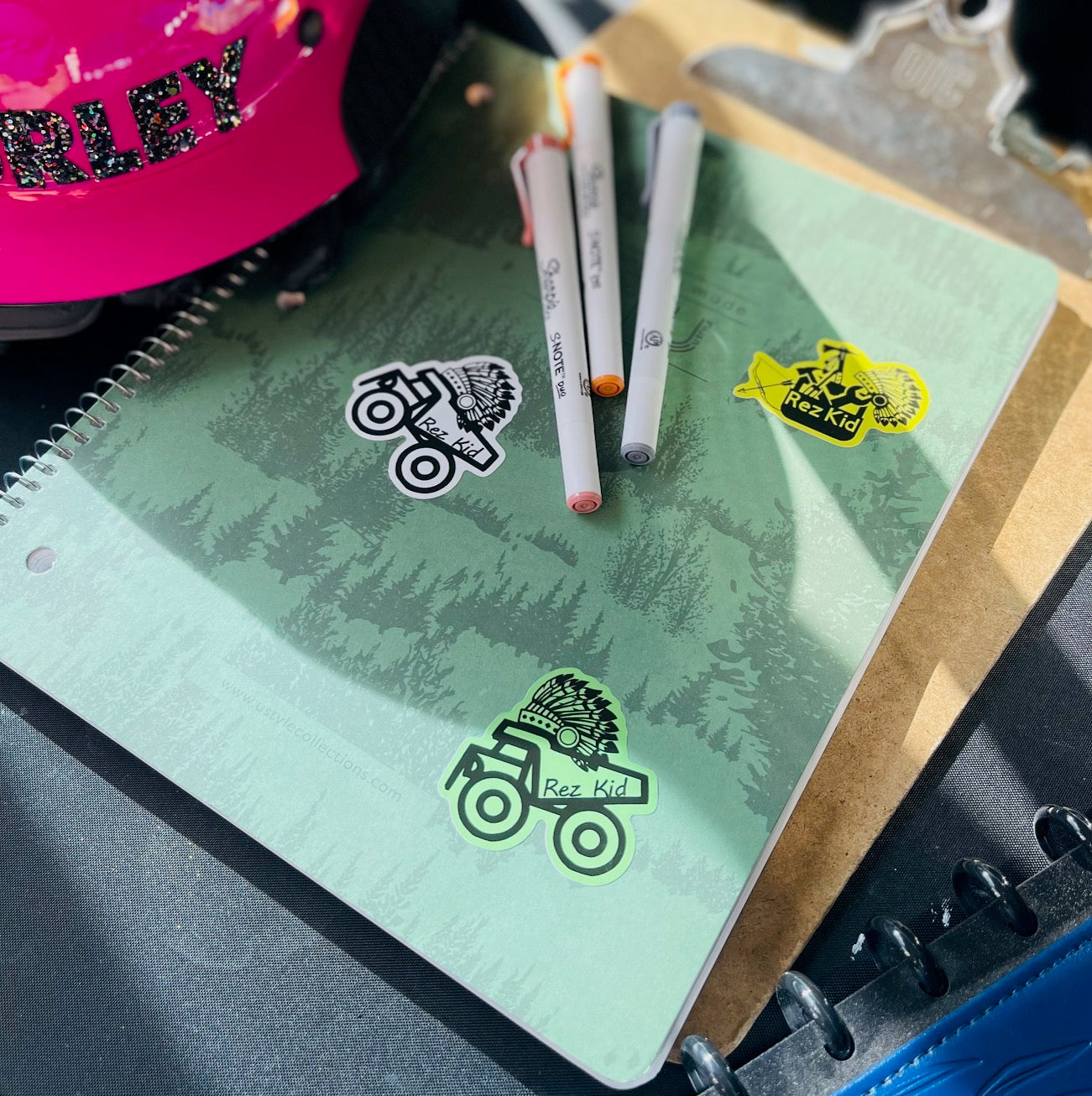 Rez Kid Printed Vinyl Waterproof Sticker Bundle