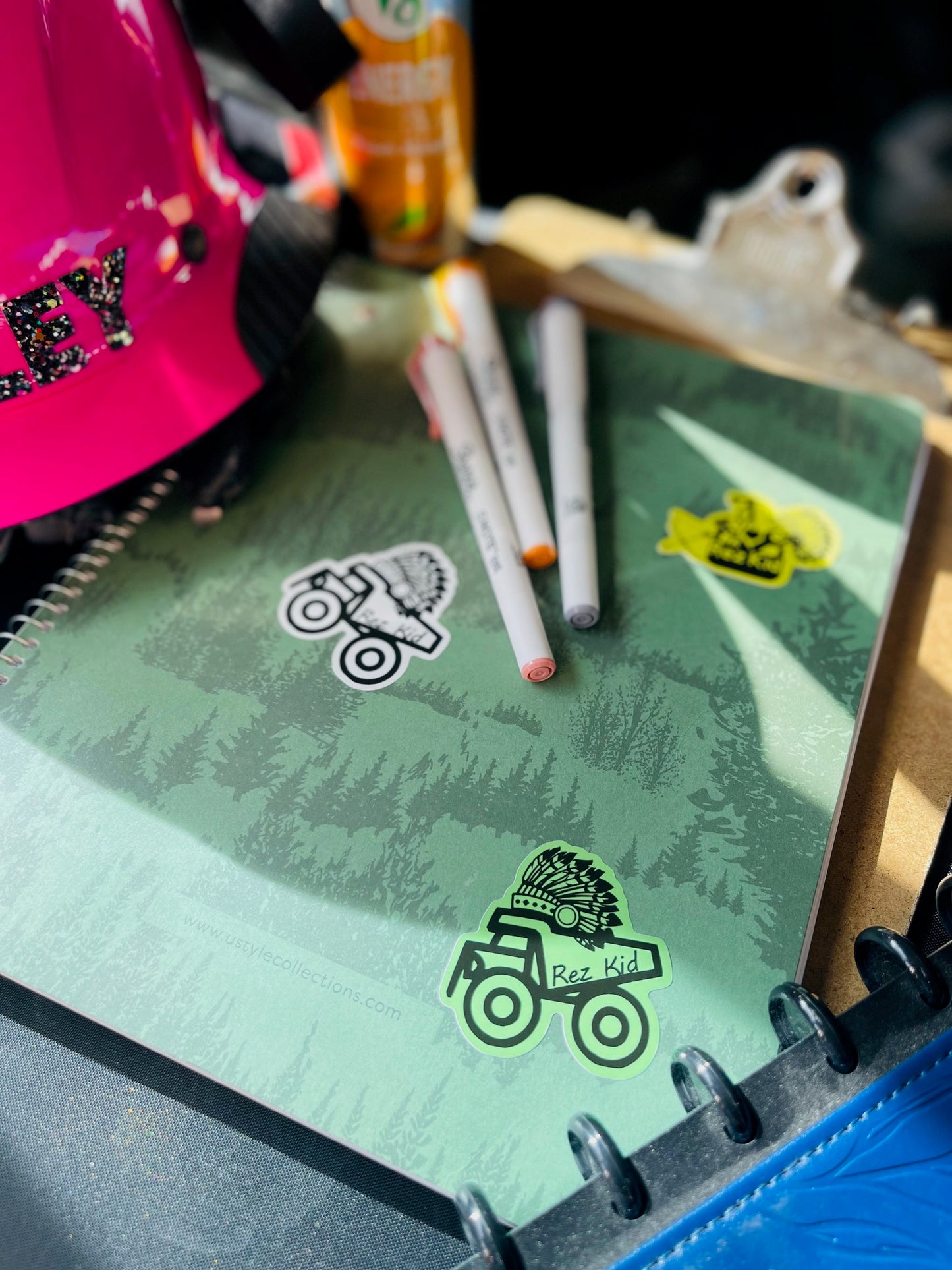 Rez Kid Printed Vinyl Waterproof Sticker Bundle