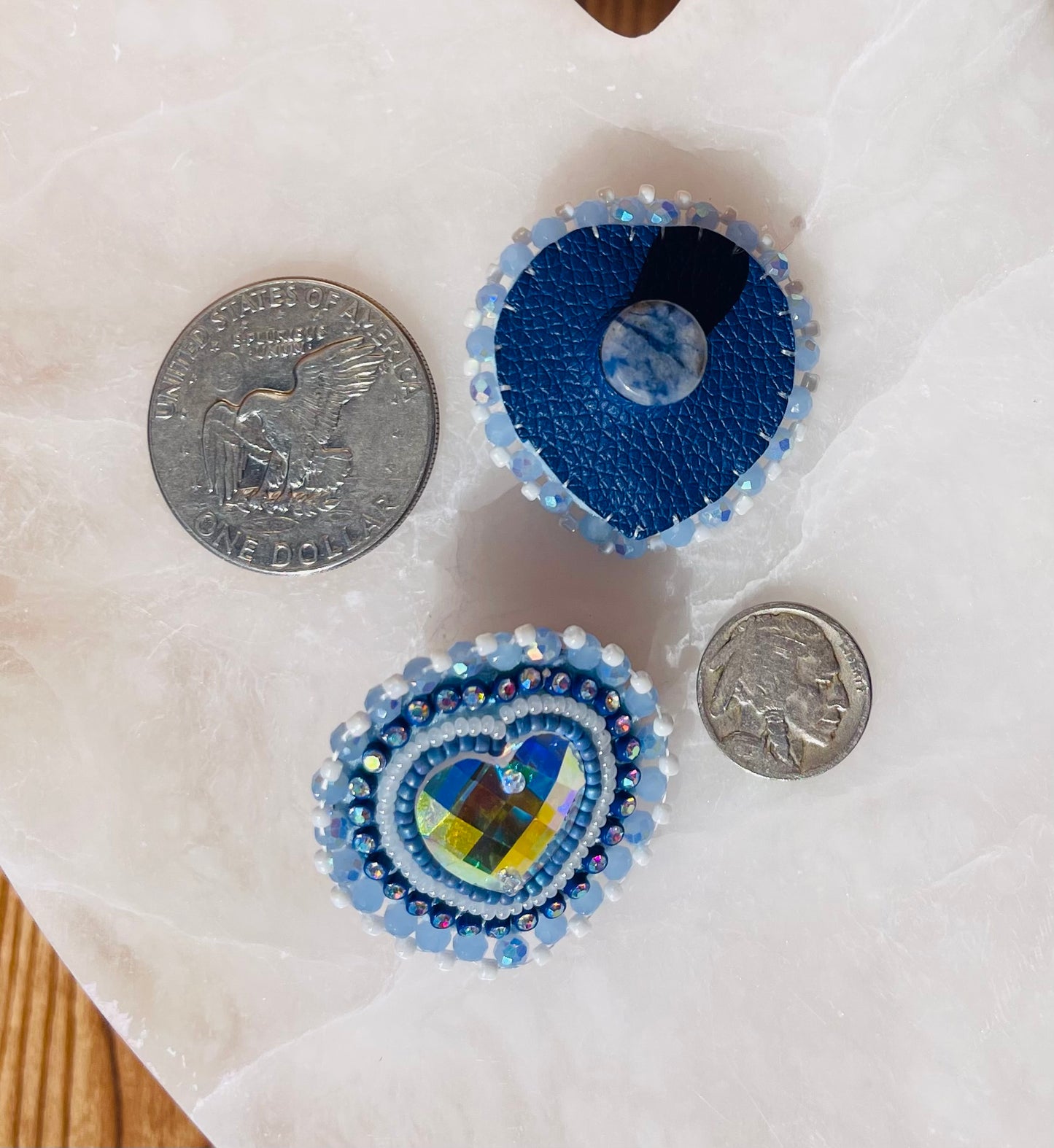 Blue Spot Jasper Earring Plugs
