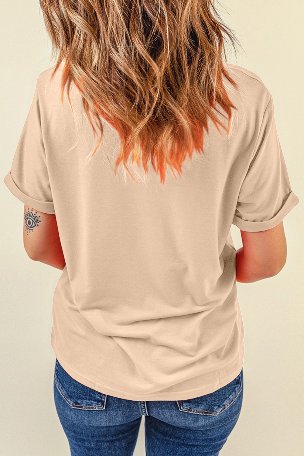 “Gallant Run” Horse Graphic Tee – Khaki Western Casual