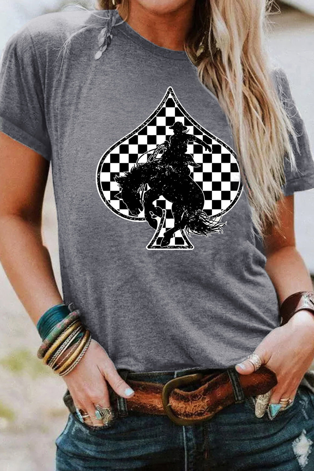 “Rodeo Royal” Spade Graphic Tee – Western Rebel Edition