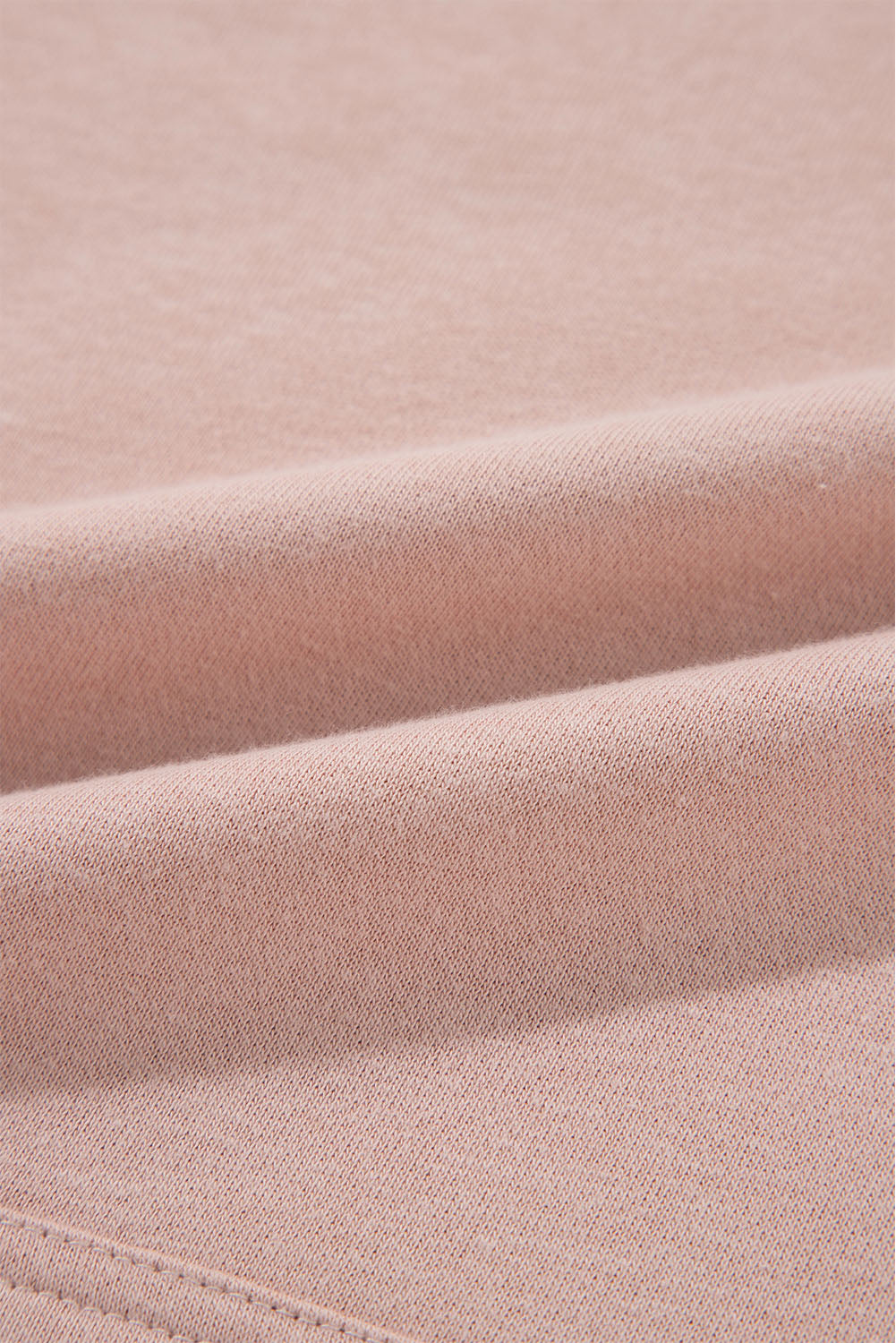 Rivet Stud Raglan Sleeve Soft Pink Hoodie with Pocket