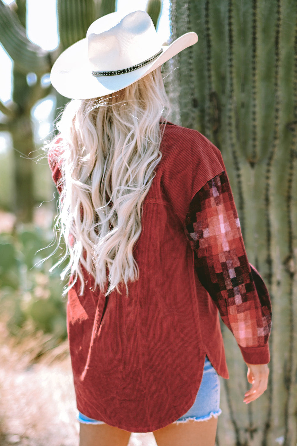 Checker Flame Corduroy Shacket – Raw Edge Rebel