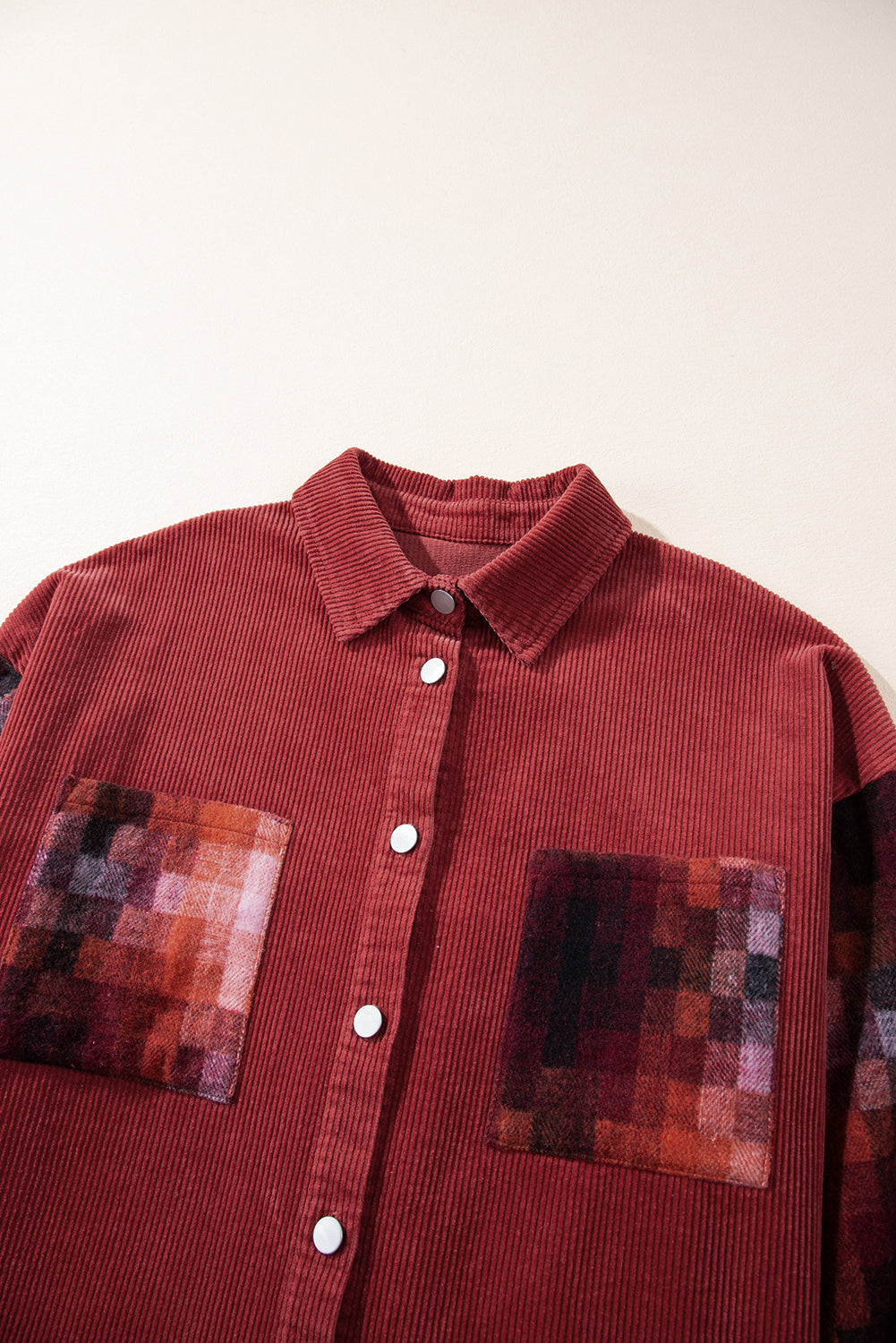 Checker Flame Corduroy Shacket – Raw Edge Rebel