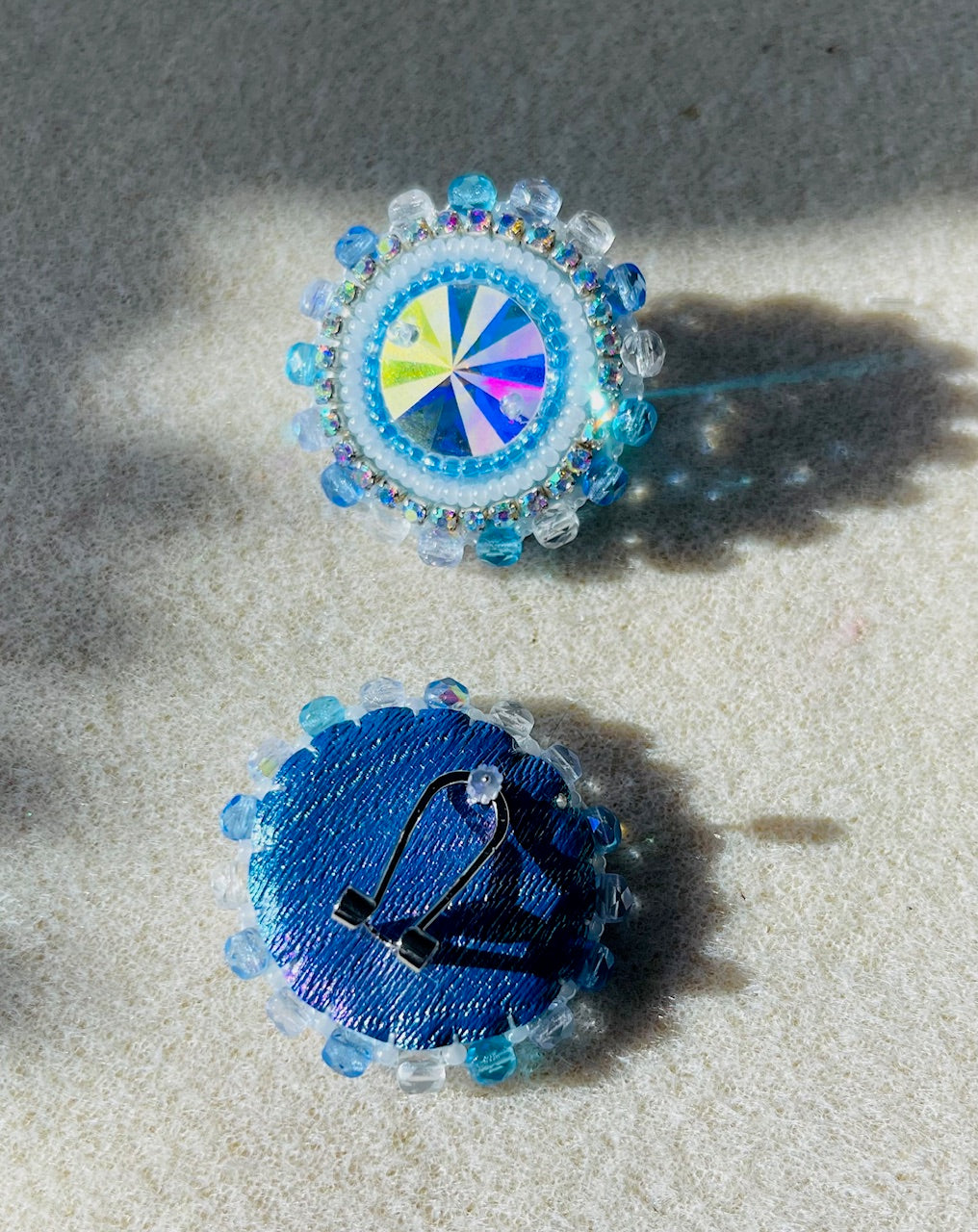 Blue Is Your Color Beaded Earrings!!