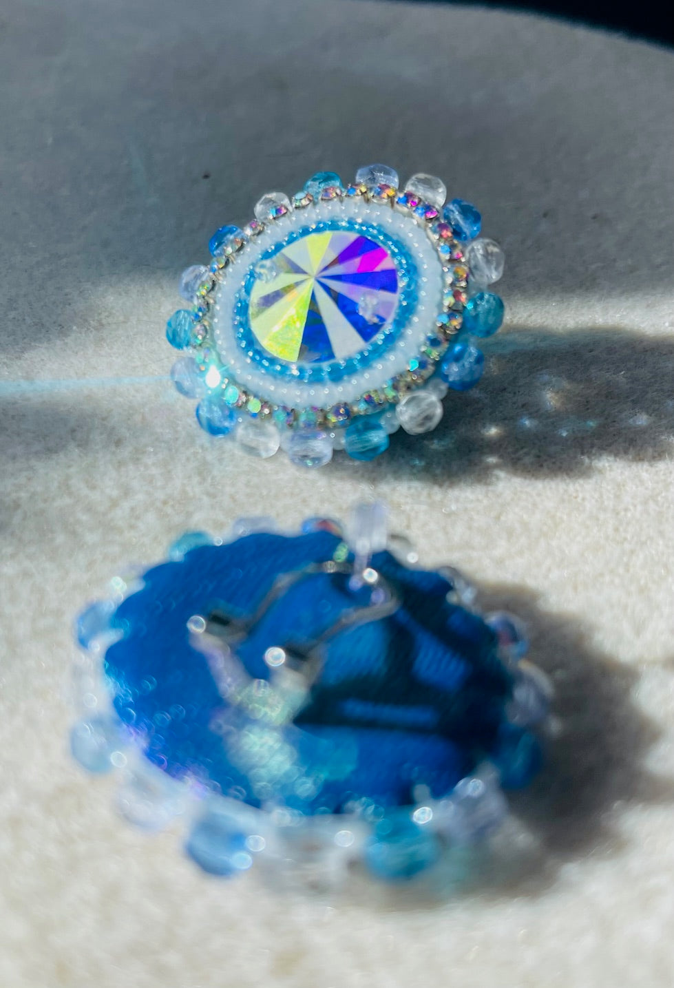 Blue Is Your Color Beaded Earrings!!