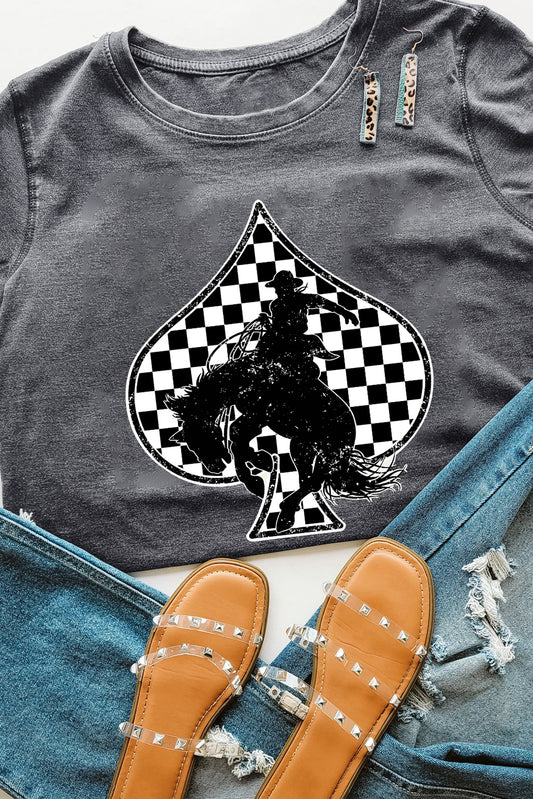 “Rodeo Royal” Spade Graphic Tee – Western Rebel Edition