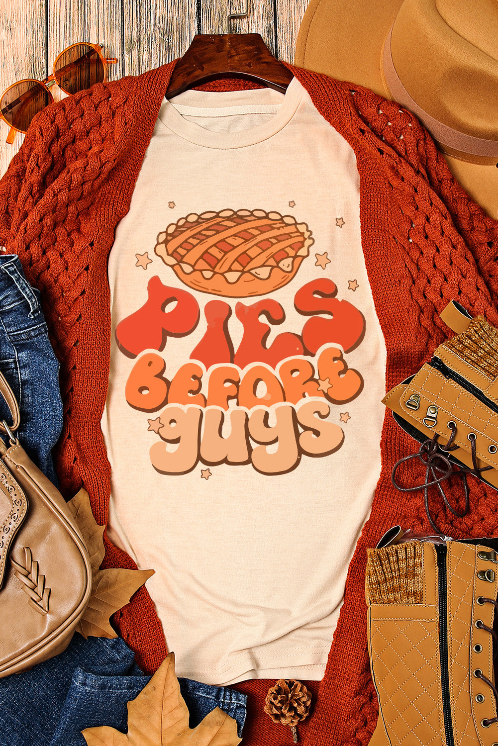 PIES BEFORE GUYS Thanksgiving Fashion Tee